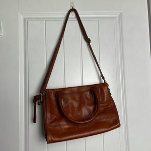 Fossil leather satchel